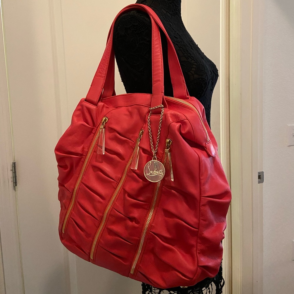 Christian Louboutin Calfskin Tote Purse Bag